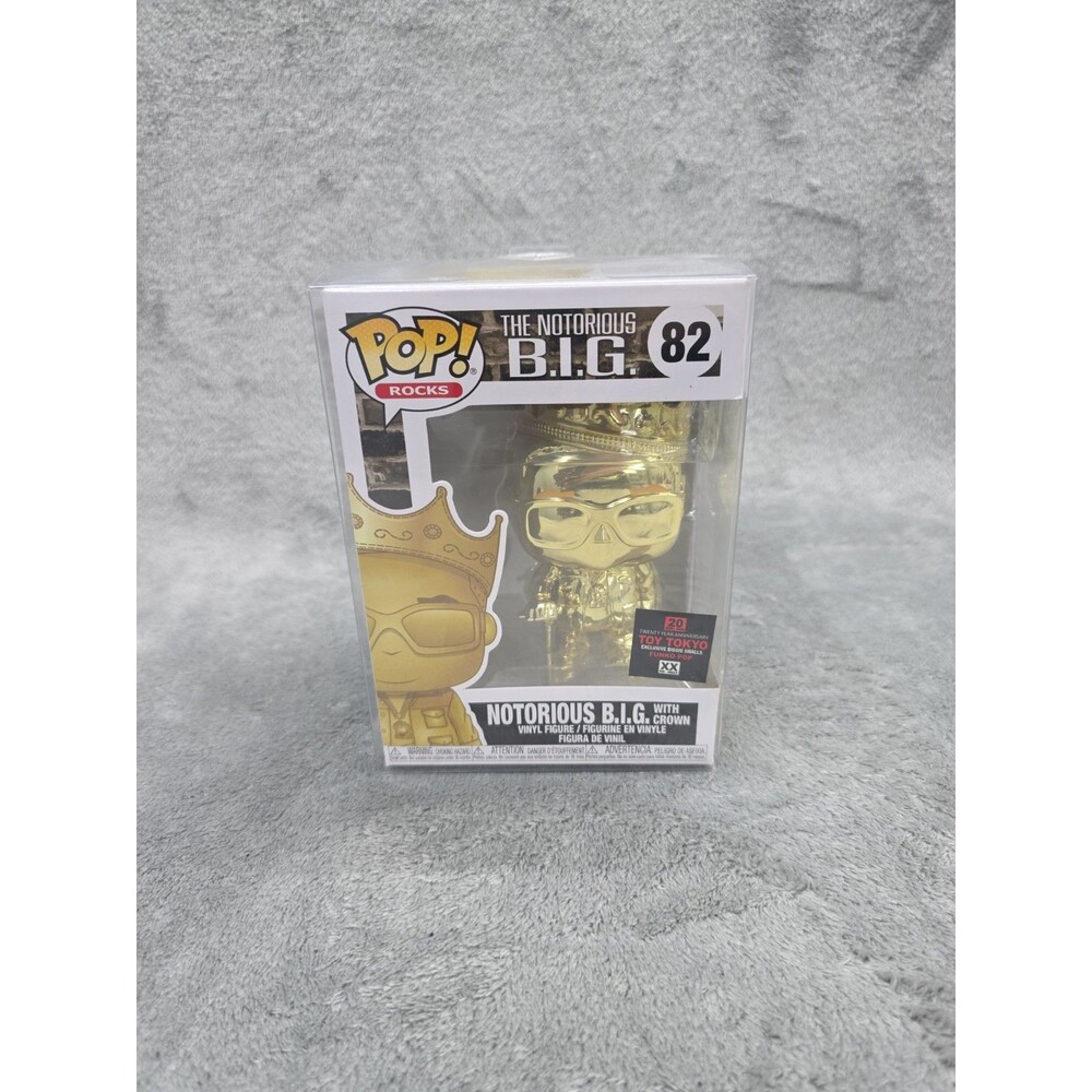 Funko Pop! Toy Tokyo 20th Anniversary Exclusive  Gold Chrome Notorious B.I.G #82